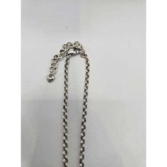 Brighton "This‎ Heart is True" Red Crystal Heart Key Fleur de Lis Charm Necklace - Picture 3 of 4